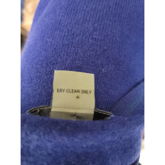 Premise Short Sleeves Pullover Top Sz XL 100% Cashmere Round Neck Violet - Picture 9 of 9